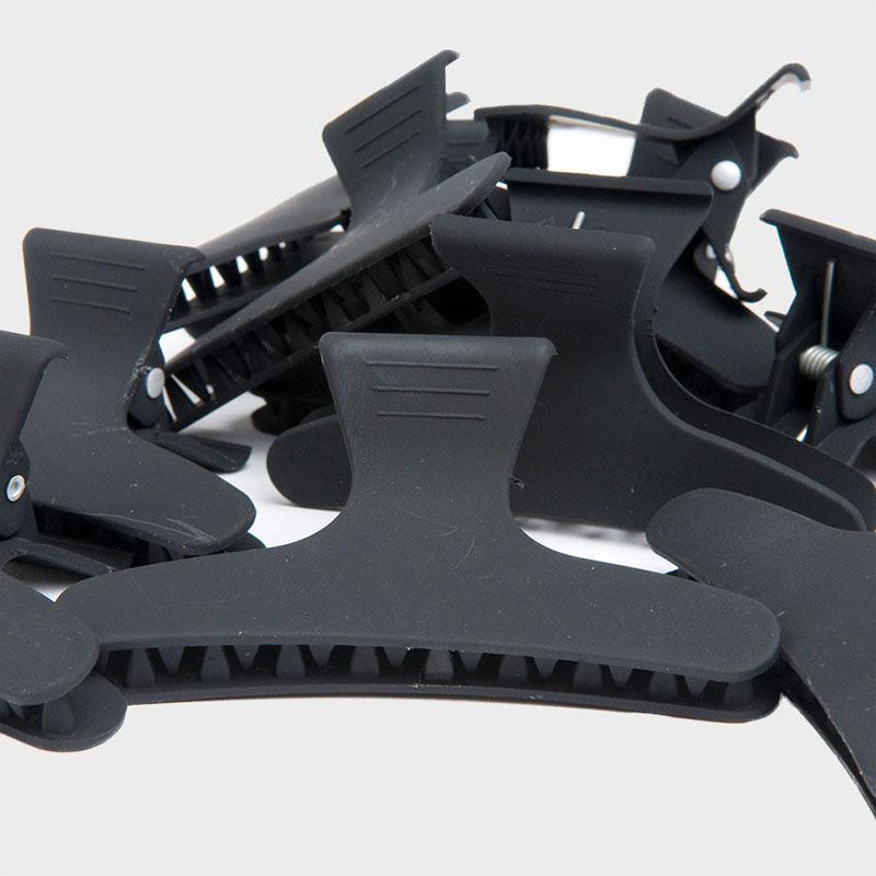 Glide Rubber Butterfly Clips 12pk by boutique salon brands