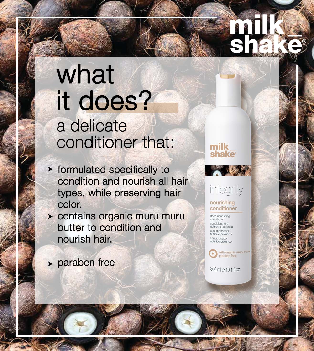 Milk_Shake Integrity Nourishing Conditioner 300ml by boutique salon brands