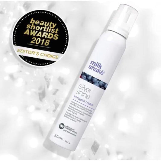 Milk_Shake Silver Shine Whipped Cream 200ml by boutique salon brands