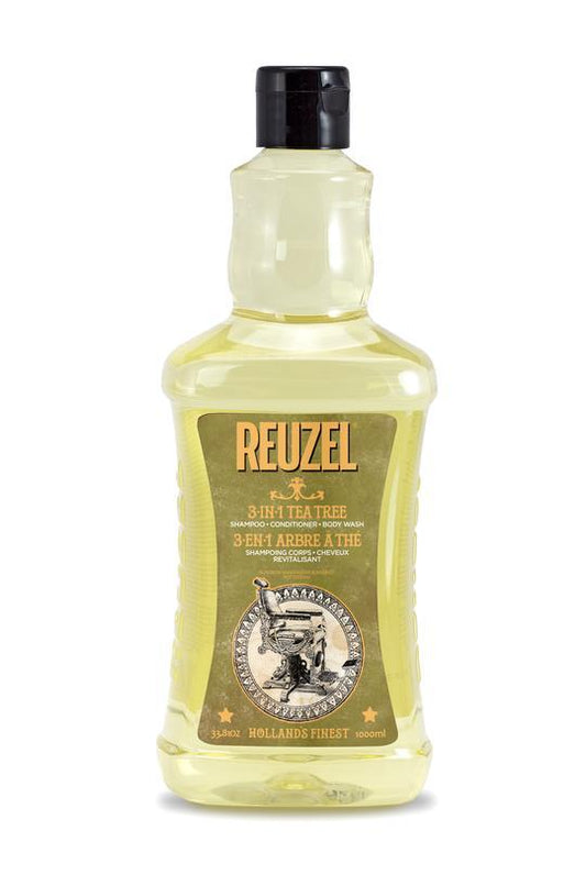 Reuzel 3 in 1 Tea Tree Shampoo/ Body Wash/ Conditioner 1 LITRE by Boutique Salon Brands Australia